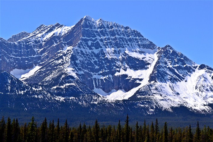 Serrated peaks of the Canadian Rockies